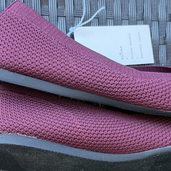A New Day Claire Women's Knit Washable Ballet Flats Burgundy Size 7.5 NWT - Picture 6 of 8